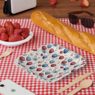 Land of the Free, 250 Years of Freedom Paper Plate