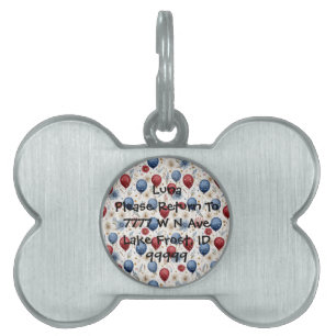 Land of the Free, 250 Years of Freedom Pet ID Tag