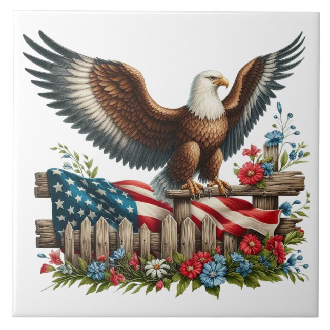 Land of the Free, 250 Years of Freedom Tile (Front)