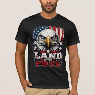 Land of the Free – Eagle Patriotic Tee