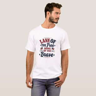 Land of the Free Home of the Brave T-Shirt USA