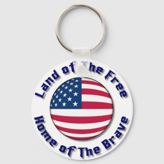 Land of The Free Keychain