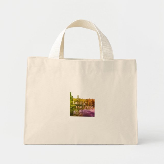 Land of the Free Mini Tote Bag (Front)