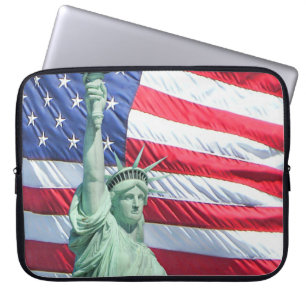 Land of the Free Patriotic Laptop Sleeve
