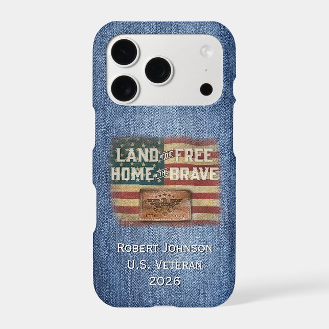 Land of the Free - Personalized Phone Case (Back)