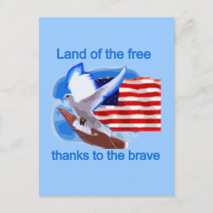 Land of the Free Tshirts and Gifts Postcard