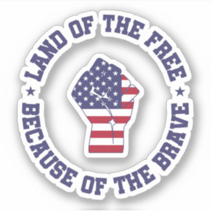 Land of the free USA Flag Patriotic