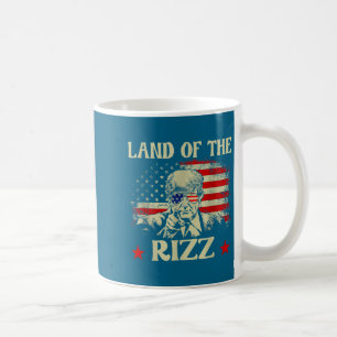 Land Of The Rizz Funny Patriotic Trump 4th Of July Coffee Mug