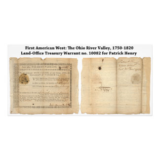 Land-Office Treasury Warrant for Patrick Henry Photo Print