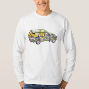 Land Range Rover Car Classic Vintage Hiking Duck T-Shirt