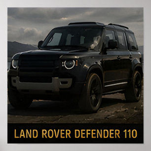 Land Rover Defender 110 Modern Luxury 4x4 SUV Poster