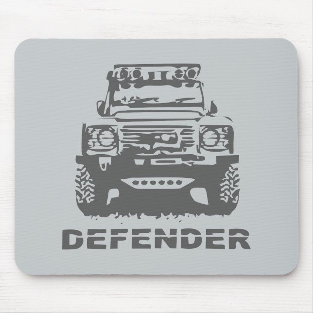 Land Rover Defender Classic Vintage Hiking Duck Mouse Pad (Front)