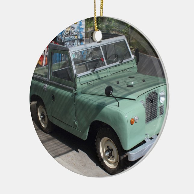 Land Rover Series II SWB Ceramic Ornament (Left)