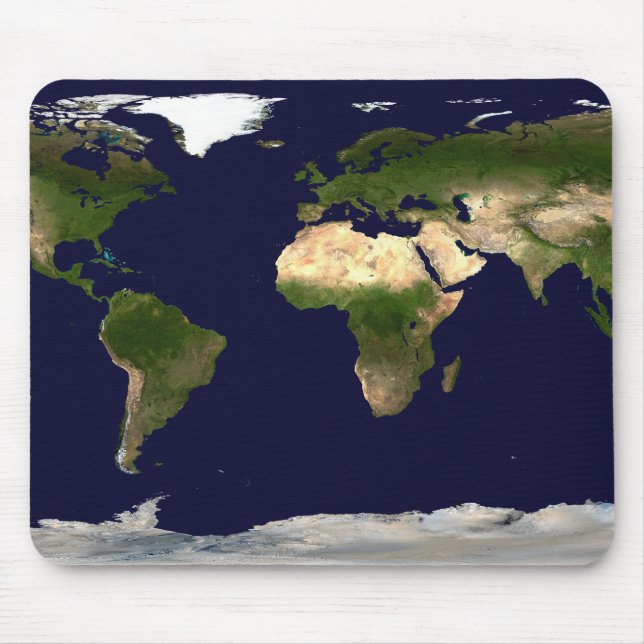 Land Surface, Shallow Water, and Shaded Topogra Mouse Pad (Front)