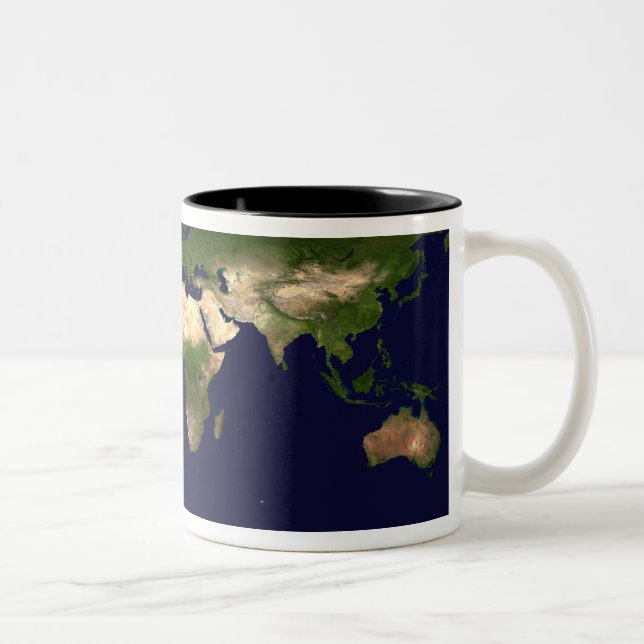 Land Surface, Shallow Water, and Shaded Topogra Two-Tone Coffee Mug (Right)