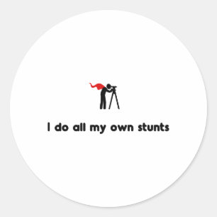Land Surveying Hero Classic Round Sticker