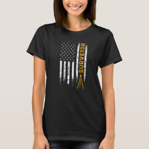 Land Surveying USA Flag Surveyor 1 T-Shirt