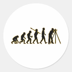 Land Surveyor Classic Round Sticker