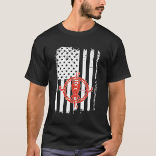 Land Surveyor Patriotic Usa Flag T-Shirt