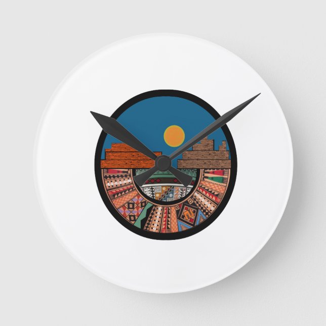 Land to bless round clock (Front)