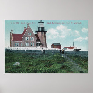 Landhouse View of the South Lighthouse Poster