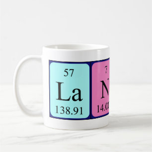 Landin periodic table name mug