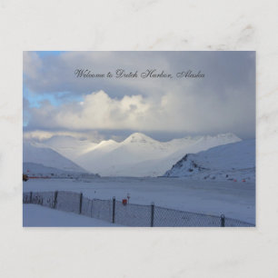 Landing Airstrip in Dutch Harbour, Alaska Postcard