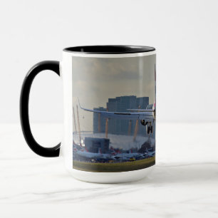 Landing at London City airport Mug