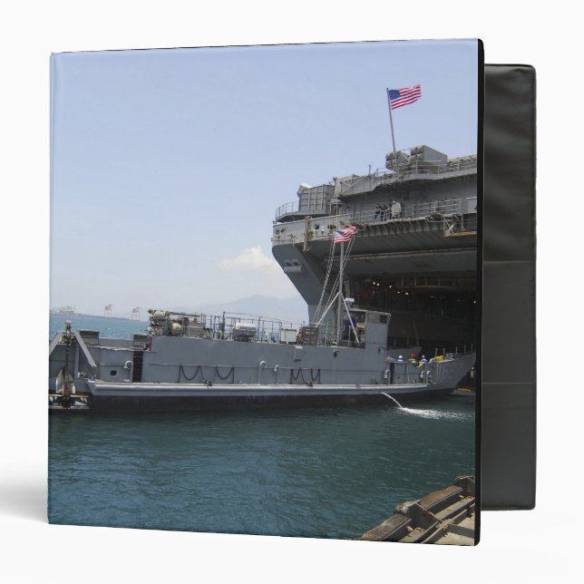 Landing Craft Utility moving into position Binder (Front/Inside)
