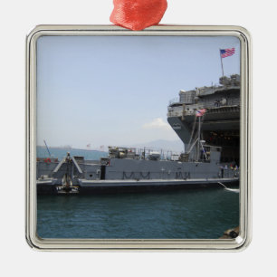 Landing Craft Utility moving into position Metal Ornament