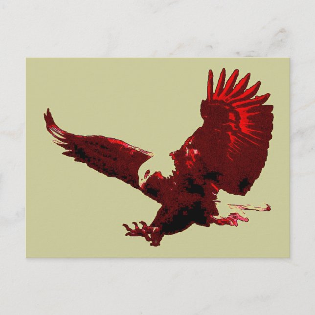 Landing Eagle - Eagle in Flight Postcards (Front)