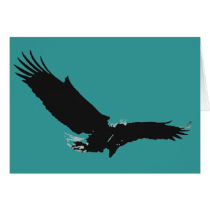 Landing Eagle Silhouette