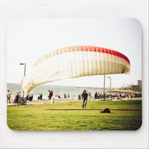 Landing in Tel Aviv Mouse Pad
