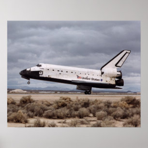 Landing of Space Shuttle Atlantis (STS-98) Poster