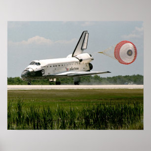 Landing of Space Shuttle Discovery (STS-91) Poster