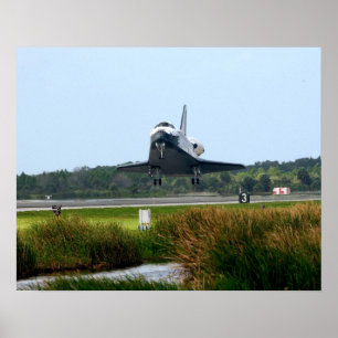Landing of Space Shuttle Endeavour (STS-108) Poster