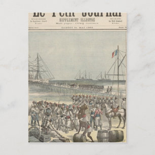 Landing of the Senegalese Troops at the New Wharf Postcard