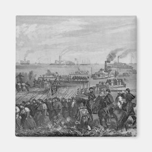 Landing of troops on Roanoke Island Magnet