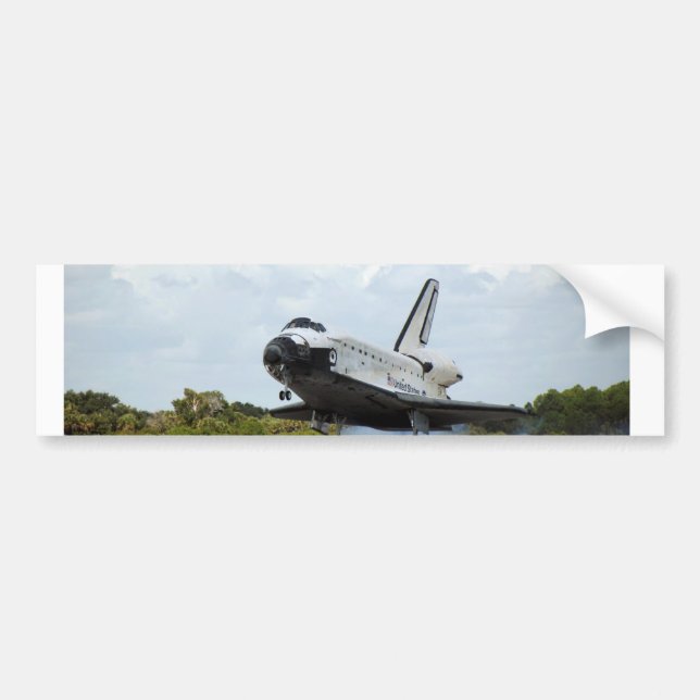 Landing Space Shuttle Bumper Sticker (Front)