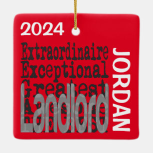 Landlord Extraordinaire CUSTOM Ceramic Ornament