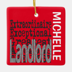 Landlord Extraordinaire CUSTOM Ceramic Ornament