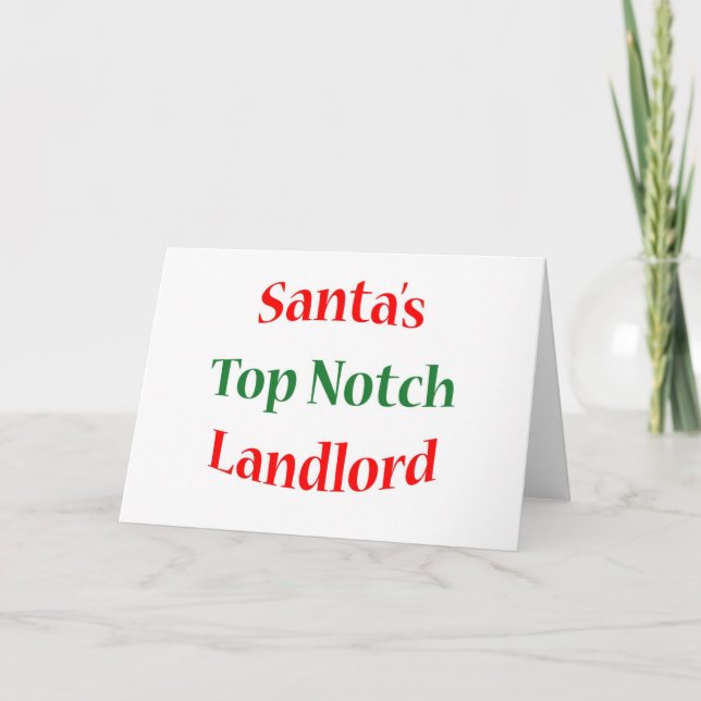 Landlord Top Notch Holiday Card (Front)