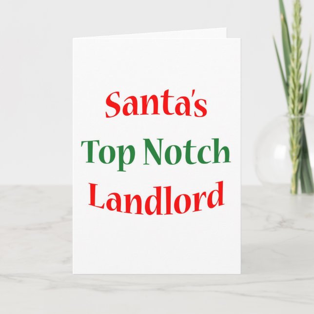 Landlord Top Notch Holiday Card (Front)