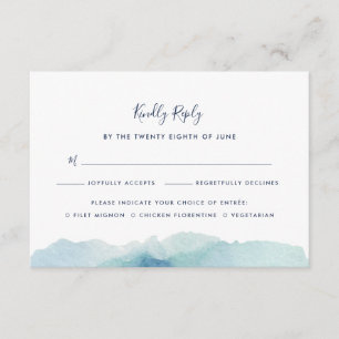 Landmark RSVP Card with Meal Choice