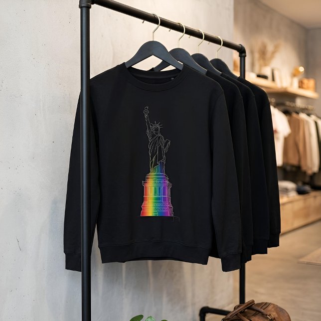 Landmarks in Light | Statue of Liberty Sweatshirt (Lifestyle Shot)
