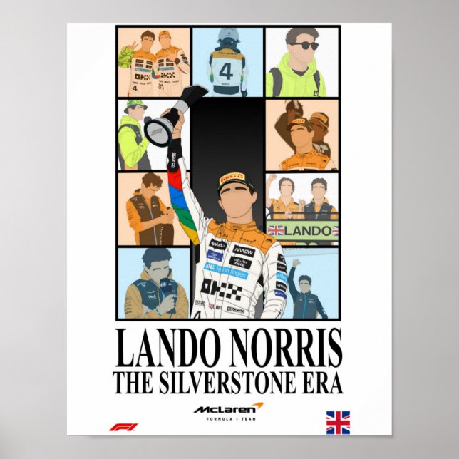 Lando Norris British Grand Prix Poster (Front)