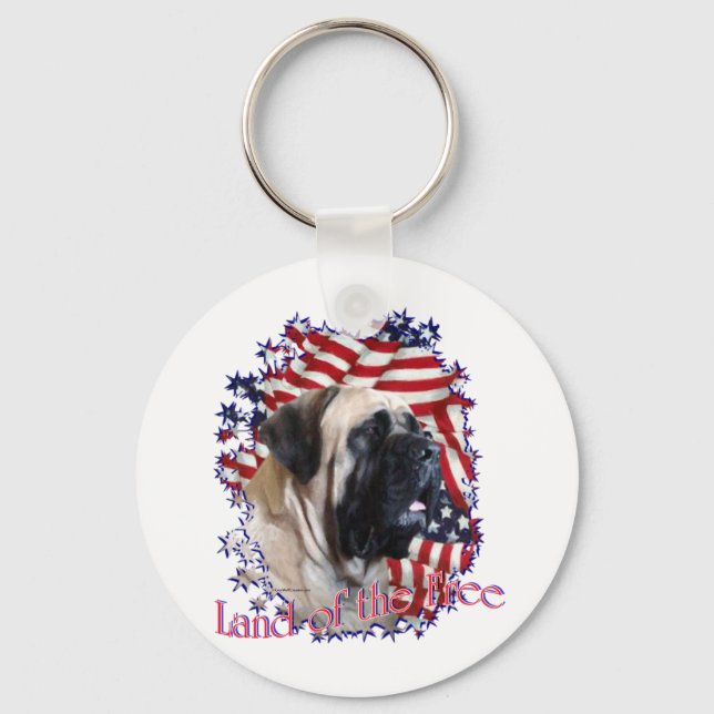 LandoftheFree Keychain (Front)