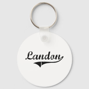 Landon Classic Style Name Keychain