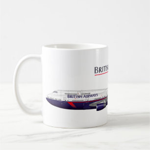 Landor Retro Jumbo Jet Classic British Livery Avia Coffee Mug