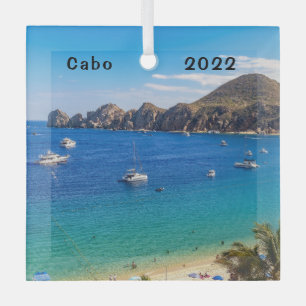 Land's End, Cabo San Lucas, Glass Ornament